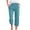 2-2-Dark Blue, variant on SELONE Women Linen Pants Casual Dress Pants Plus Size Lounge Pants with Pockets Cotton Linen Elastic Waist Capri Trouser Loose Beach Pants Drawstring Solid with Buttons Straight Blue L Summer Clothes