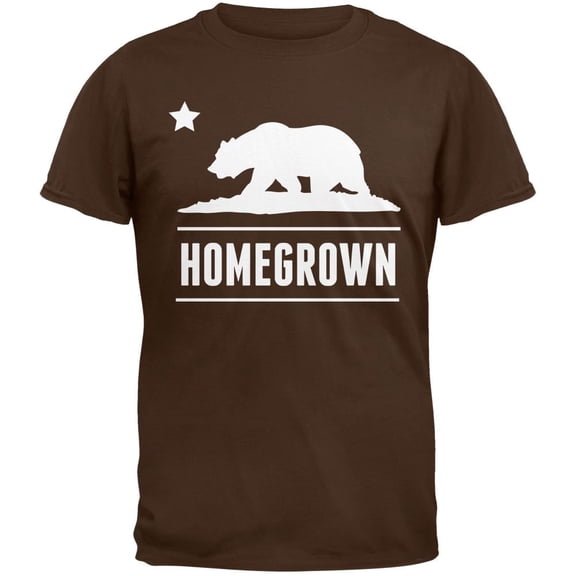 California Republic Homegrown Brown T-Shirt - Large