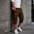thumbnail image 2 of Mens Cargo Shorts Bermuda Casual Summer Below the Knee Shorts Hiking Travel Relaxed Fit Tactical Shorts, L, 2 of 9