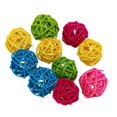 thumbnail image 1 of kurtrusly 10pcs Rattan Ball Bird Toy DIY Accessory Toy for Parrot Budgie Parakeet 4cm 1Set, 1 of 6