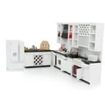 thumbnail image 3 of Aplicación Del Congelador Del Refrigerador Del Refrigerador Del Refrigerador de Madera de La Baoblaze Dollhouse Miniatura Nevera, 3 of 6