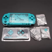 Full Shell Set for PSP3000, ABS Replacement Case with Buttons Screws, Pink