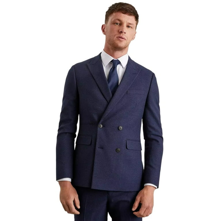 Burton double breasted best sale suit