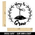 thumbnail image 2 of Way to Grow Seed Sprouting from Dirt Teacher Student Self-Inking Rubber Stamp Ink Stamper - Dry Pad (No Ink) - Mini 1/2 Inch, 2 of 7
