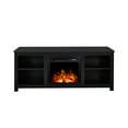 thumbnail image 5 of Oaks Aura Classic 4 Cubby Fireplace TV Stand, Black, 5 of 6