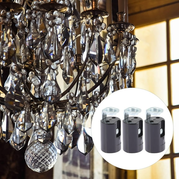 OUNONA Bulb Base Round Simple Structure 9Pcs 1.7In