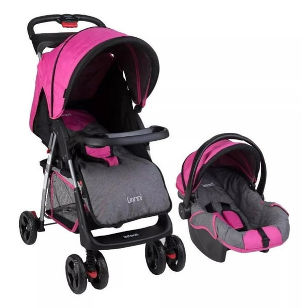 Carriola De Bebe Infanti Lenni Plegable Portabebe Portavasos Rosa Infanti Lenni