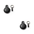 thumbnail image 1 of Scienceny Funda de cuero para llave de coche, piel de vaca, mando a distancia, alta precisión, protección completa, llavero de moda, reemplazo Negro 2piezas, 1 of 6