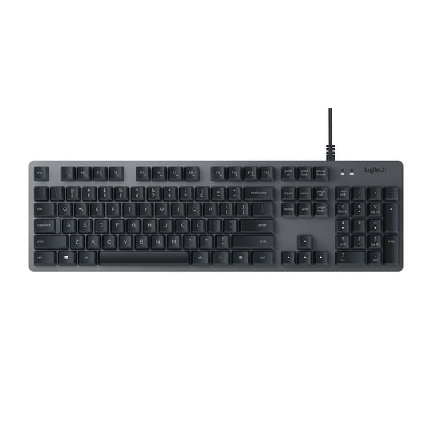 Teclado mecánico Logitech K840 con interruptores mecánicos Romer G para PC - 920-008350 (Renovado)