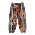 thumbnail image 4 of CPNG Girls and Boys Jogger Sleeping Pants Elastic Waistband Lounge Pants Solid Color Flower Printed Homewear Pants, 4 of 4