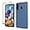 Blue, variant on for Samsung Galaxy A21 Case, with Tempered Glass Screen Protector [2 Pack], Liquid Silicone Slim Soft TPU Fit Drop Protection Phone Case (Blue)