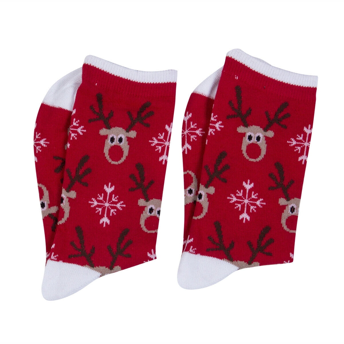Lovely Christmas Socks Women Men Gift Santa Claus Deer Warm Winter Xmas Funny 