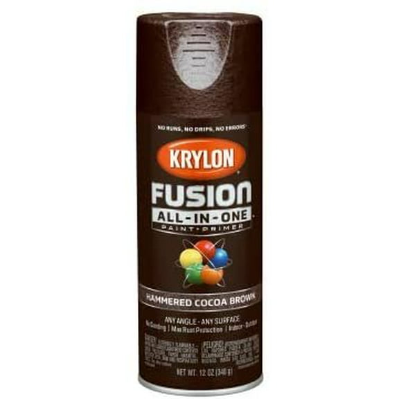 Krylon Fusion All-In-One Spray Paint Hammered Style - Brown - 12 oz