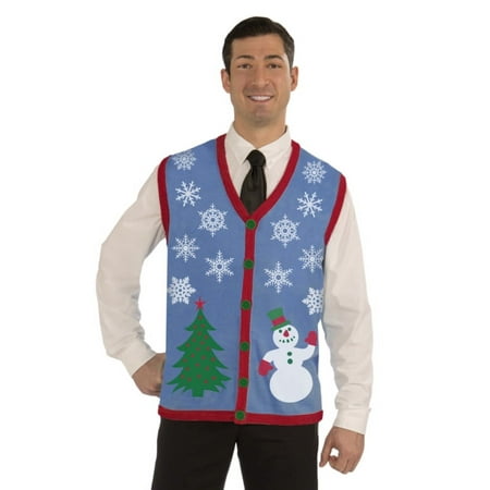 CHRISTMAS VEST-SNOWFLAKE-L