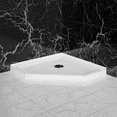 thumbnail image 6 of Resenkos36 in. D x 36 in. W x 3.5 in. H Corner Drain Neo-Angle Shower Base, Acrylic And ABS, White, 6 of 7