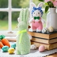 thumbnail image 4 of YoGold Glitter Easter Bunny Decor, Glitter Foam Bunny Ornaments Garden, Easter Decora For Party Home Office Yard, Spring Table Shelf Decor Standing Rabbit Miniatures Statue Favors D, 4 of 6