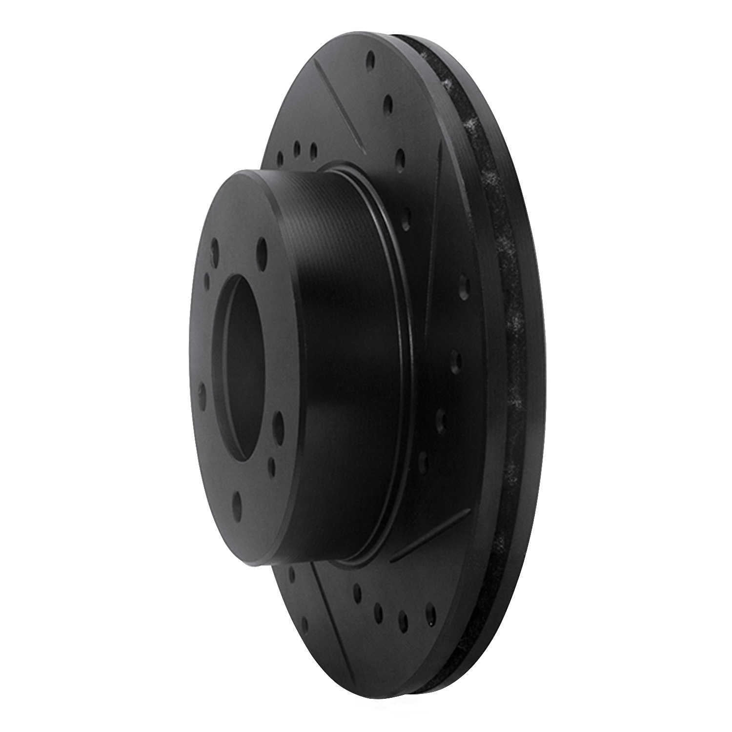 Dynamic Friction Company 633-72004R DFC Brake Rotor - Drilled And Slotted - Black
