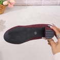 thumbnail image 4 of Aobny High Heels Woman Shoes Pumps Shoes Chunky Dress Shoes Heels Shoes Soft Toe Round Toe Mid Heel Slip-On Red Summer Shoes for Women,Size 41, 4 of 9