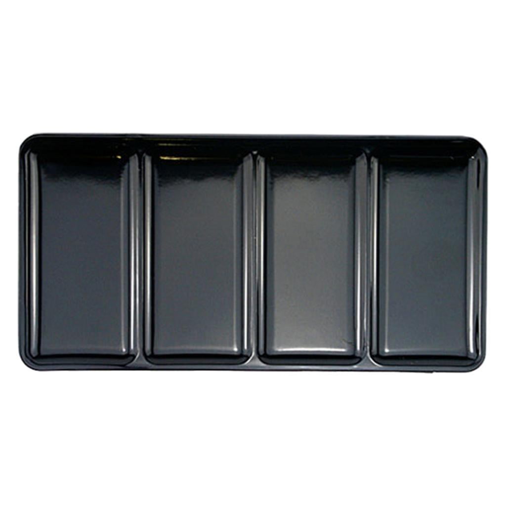 Milageto Empty Watercolor Palette Tin Box Folded Out Palette for Artist Compact DIY Large No Half Pans
