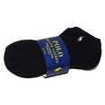 thumbnail image 2 of Polo Classic Sport Black No Show Gray Pony Socks 6 Pack, Shoe Size 6-12.5,Black, 2 of 2