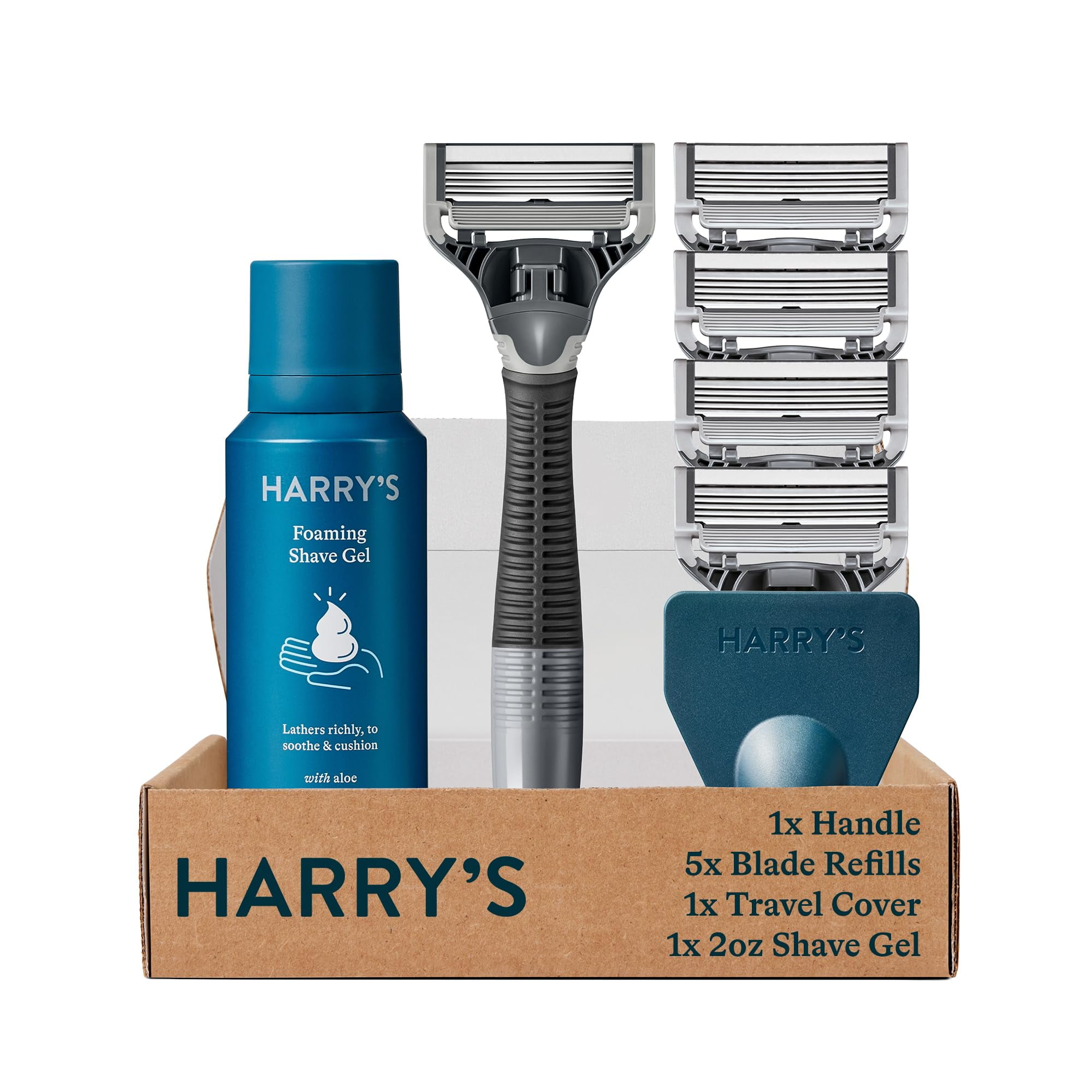 Razors Harry's Truman con 5 cartuchos de 5 hojas de ingeniería alemana ...