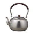 thumbnail image 4 of Hervidor de agua para acampar, hervidor de titanio, utensilios de cocina con tapa, hervidor de agua, tetera, bote de agua de titanio para senderismo, 1500ml de plata, 4 of 9