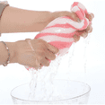 thumbnail image 3 of 5pcs Toallas Baño de Cuerpo Completo Grande 140x70cm ralladas diferentes Belug,  Multicolor, 3 of 5