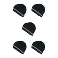 thumbnail image 2 of crativent Skull Caps for Men Reflective Liner Winter Beanie Thermal Multifunction Windproof Coldness for Protection Cycling Skiing Black 5Set, 2 of 6