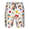thumbnail image 3 of Balery Childrens Party Traje de Baño Estilo Hawaiano para Hombre, Shorts de Secado Rápido con Bolsillos-Large, 3 of 6