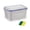 B, variant on Specollect 1 Pcs 4-in-1 Produce Storage Container, Fresh Keeping Fridge Organizer Bin with Lid, Leak Proof Fruit Vegetable Crisper