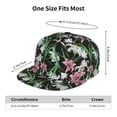 thumbnail image 6 of Haiem Lilies Flowers Classic Snapback Cap Flat Bill Hat Baseball Cap Adjustable Size Cotton Dad Hat, 6 of 9