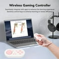 thumbnail image 3 of HUGFEGWE Wire less Bluetooth Controller for Anki App, Bluetooth Gamepad Controller with RGB Lighting Modes, Pocket Sized Mini Controller for Switch, Wins, Android, OS X, iOS (Pink) CA919-99105, 3 of 9