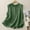 Green, variant on Womens Cotton Linen Waistcoat Button Down Sleeveless Lightweight Vests Casual Solid Color Fashion Ruffled Jackets