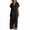 Black, variant on Kukoosong Women's Collared V Neck Short Sleeve Maxi Shirt Dress, Button Down Casual Loose Tunic Dress with Pockets for Summer Beach Vacation