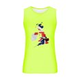 thumbnail image 3 of Tanques para Hombre para el Verano Solto Chaleco Impresión Deportivo Cuello Redondo, Casual, 3 of 3