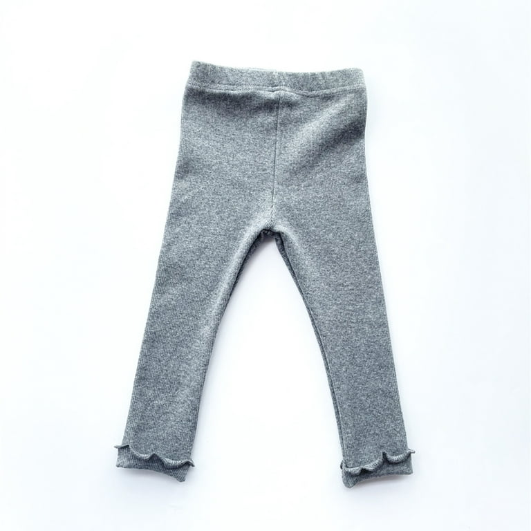 HIBRO Girls Tan Pants Size 8 Toddler Kids Girls Simple Fashion Soild Soft  Dance Pants Leggings