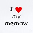 thumbnail image 2 of CafePress - I Love My Memaw Infant Bodysuit - Baby Light Bodysuit, Size Newborn - 24 Months, 2 of 4