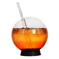thumbnail image 4 of Spherical Cocktail Glass Cup, Glass round Ball Straw Cup, 400ml Glass Straw Cup, Glass Juice Cup, Molecular Wine Glass Cup, 4 of 4