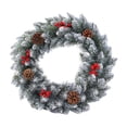 thumbnail image 2 of Christmas For Front Door Wall Fireplace Window Snowflakes W/Pinecone Berries, 2 of 6