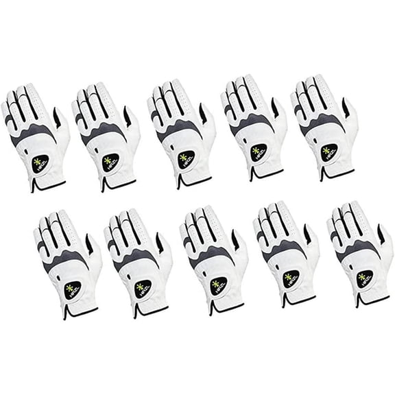 HIRZL Women Golf Gloves - Trust Hybrid, Leather, Grippp Technology, Pack of 10
