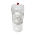 thumbnail image 4 of Vitrina transparente para muñecas, resistente al polvo, versátil, soporte de mostrador giratorio para figuras en miniatura y minifiguras de acción. 3 niveles, 4 of 8