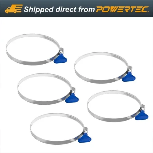 Powertec 70332 3-Inch Key Hose Clamp, 5Pk