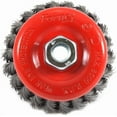 thumbnail image 4 of Forney Industries Knotted Cup Brush - Heavy-Duty Carbon Steel - 4-Inch by 5/8-11, 4 of 4