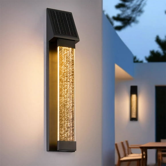 1 Uds 2,5w Luz de Pared Solar Impermeable Al Aire Libre IP65 Decoración de Jardín Mazorca Lámpara de Pared Led para Balcón Terraza Patio Villa