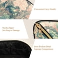 thumbnail image 5 of FORMRS Makeup Bag Travel Cosmetic Organizer for Women Fold Flat Zipper Pouch with Handle, Floral Forest Pattern, 5 of 8