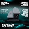 Puri Tech Universal Spa & Hot Tub Outdoor Steps No Slip Grip Support - Grey