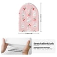 thumbnail image 2 of Lsque Rabbit And Cherry Pattern Knitted Beanie, Unisex Winter Hat, Knit Hat Winter Beanies Thick Fisherman Beanies Cuffed Plain Skull Caps, 2 of 6