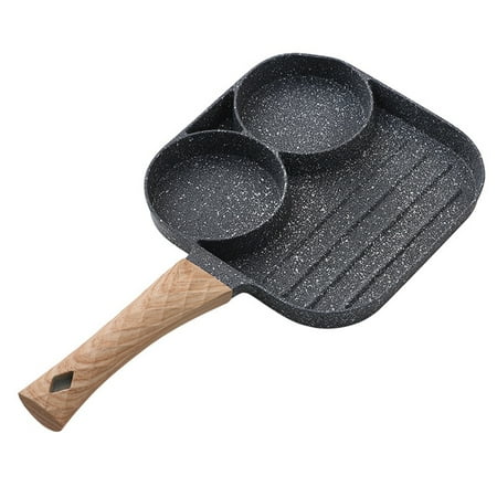 

Multifunctional Frying Pan with Two in One Non-Stick Saucepan for Breakfast Maker Omelet Steak Egg Pancake Pan Cookware