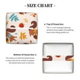 thumbnail image 5 of Rateoe Forest Squirrel Nuts Pattern Tissue Box Cover, Modern Square Decorative Leather Facial Paper Case Organizer Holder Dispenser 5X5X5'', 5 of 8