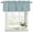 Haze Blue, variant on Vintage Teal Green Curtain Valances for Windows, Kitchen Valance Window Treatments Panel 2 Pack, Farmhouse Retro Solid Color Linen Texture Rod Pocket Short Curtains for Bathroom Bedroom 42 x 12 Inch